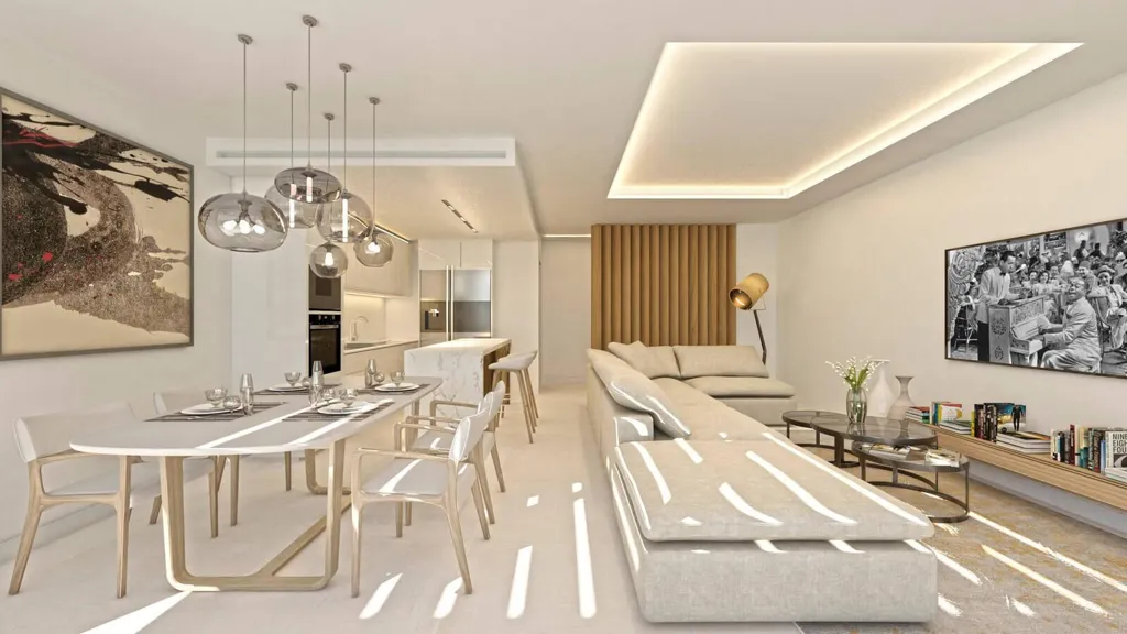 Séjour - Apartment with Sea View in Mijas