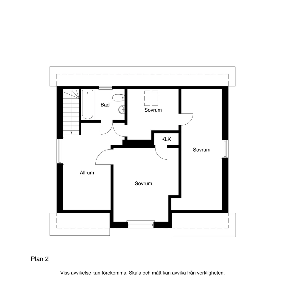 Floor Plan - Modernised Villa with Guesthouse in Malmö