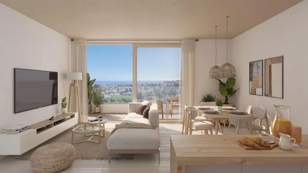 Séjour - Modern Apartment with Terrace in Torremolinos