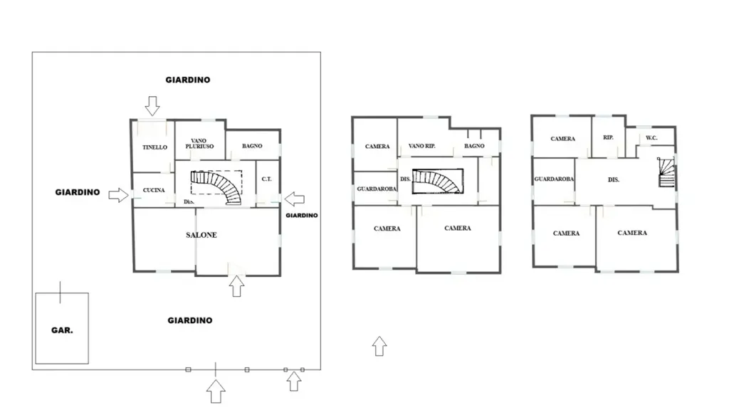 Planimetria - Villa with Garden in Granarolo dell'Emilia