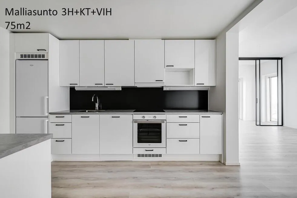 Köök - Modern Flat with Conservatory in Aurinkolahti