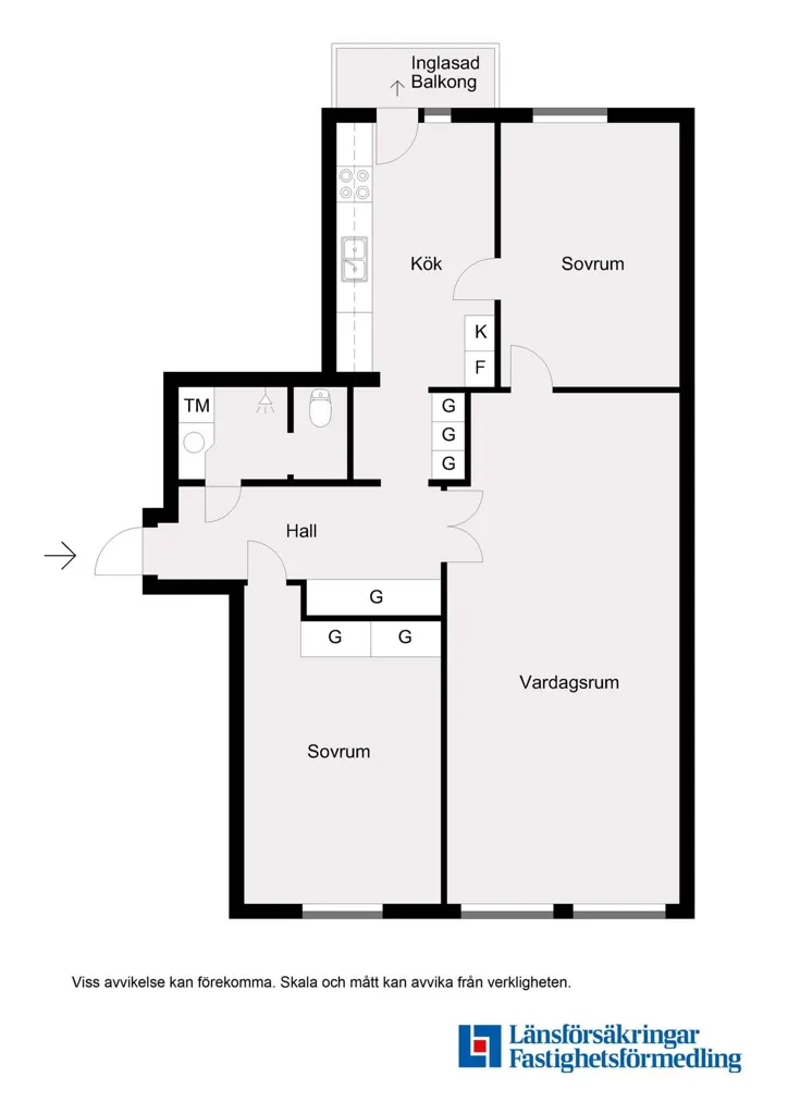 Plaan - Apartment with Balcony in Umeå Centre