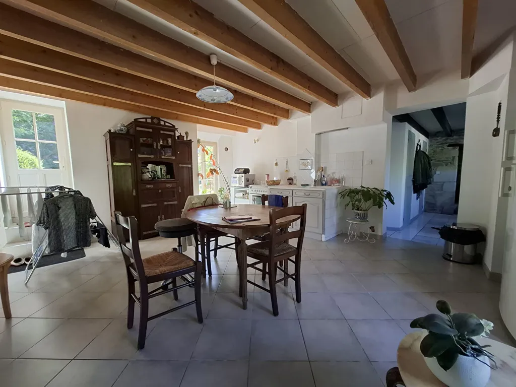 Dining Room - Charming Longère with Garden in Champdeniers