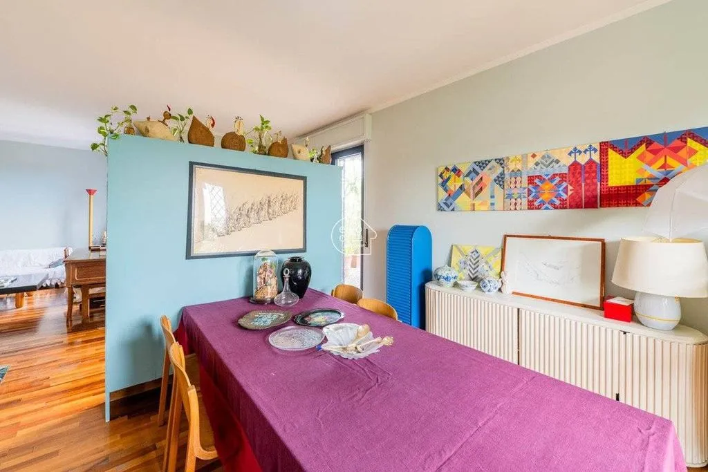 Dining Room - Luxury Penthouse with Pool in Cassina de' Pecchi