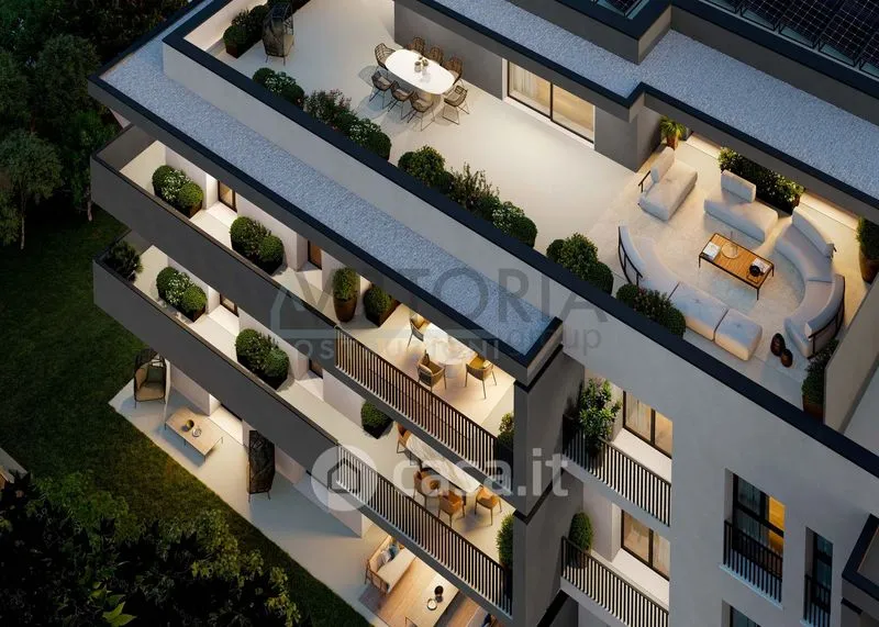 Vue aérienne - Penthouse with Terrace in Bergamo