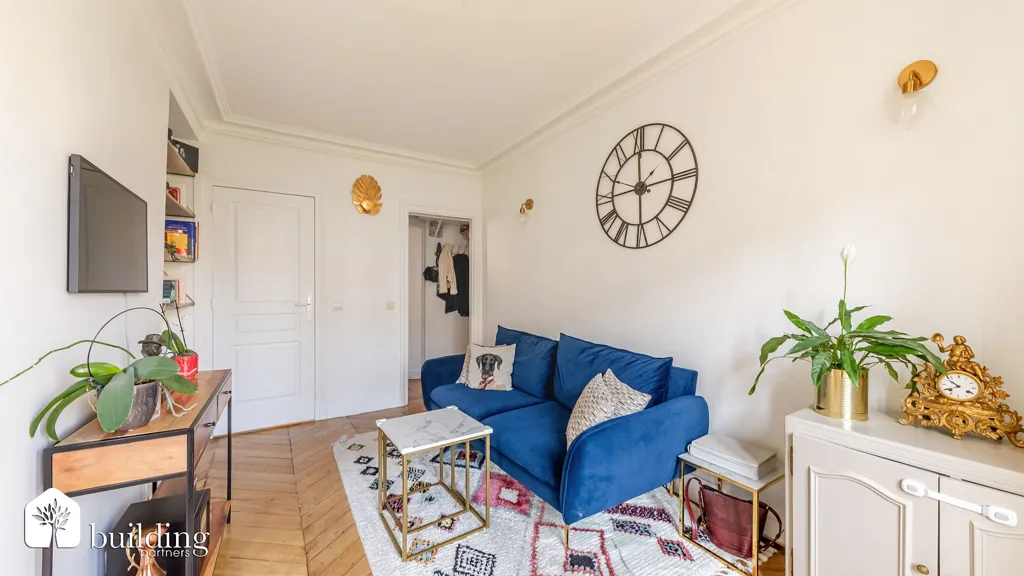 Séjour - Appartement 3 Pièces avec Cave à Levallois-Perret