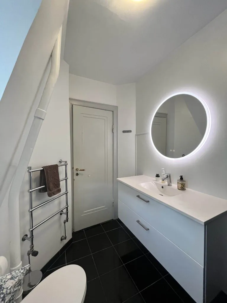 Salles de bain - Furnished Penthouse with Views in Gentofte