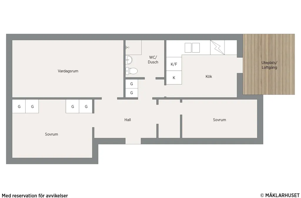 Plan - Apartment with Balcony in Mariestad