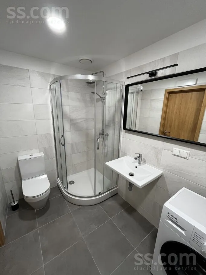 Salles de bain - 2-Bedroom Flat with Balcony in Purvciems