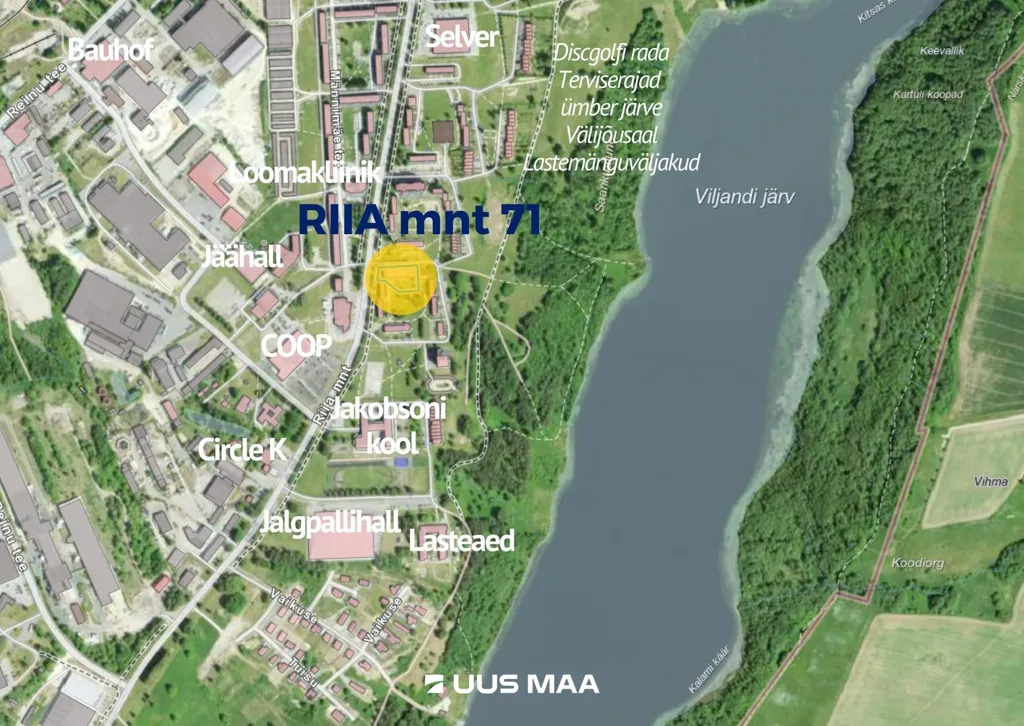 Two-Bedroom Penthouse with Balcony in Viljandi