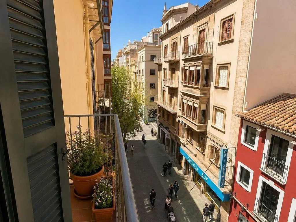 Balcon - Historic Attic with Terrace in Carrer dels Oms