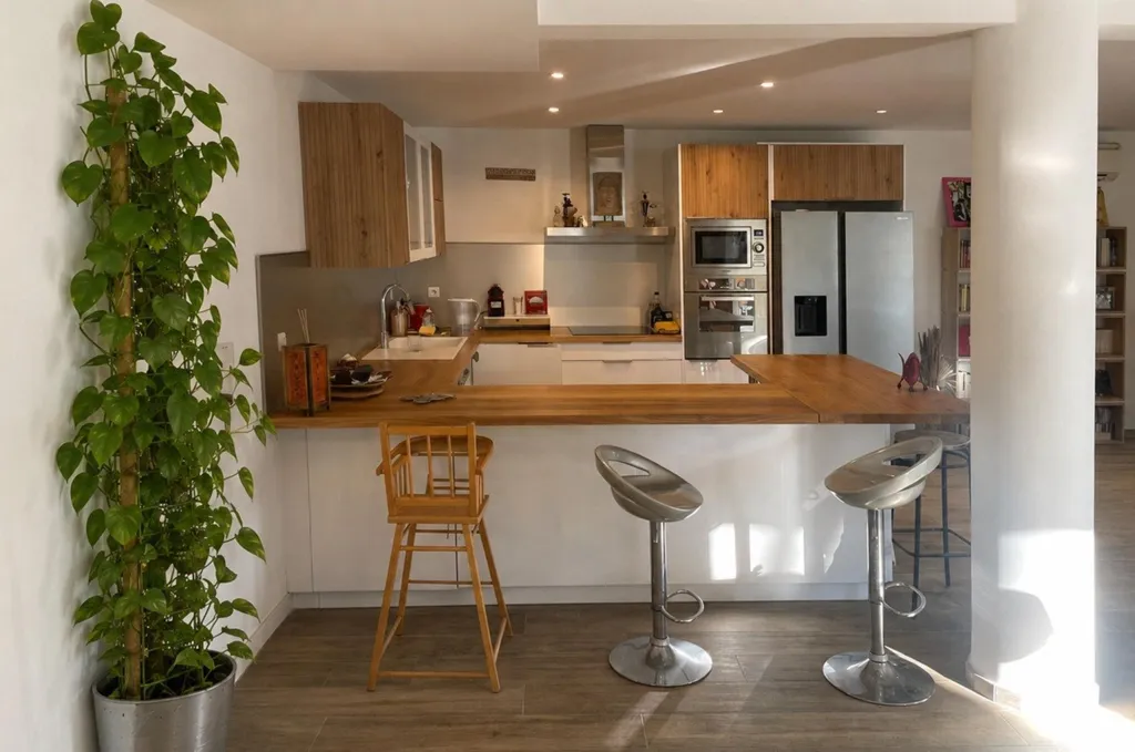Cuisine - Duplex Atypique avec Terrasse à Tourrette-Levens