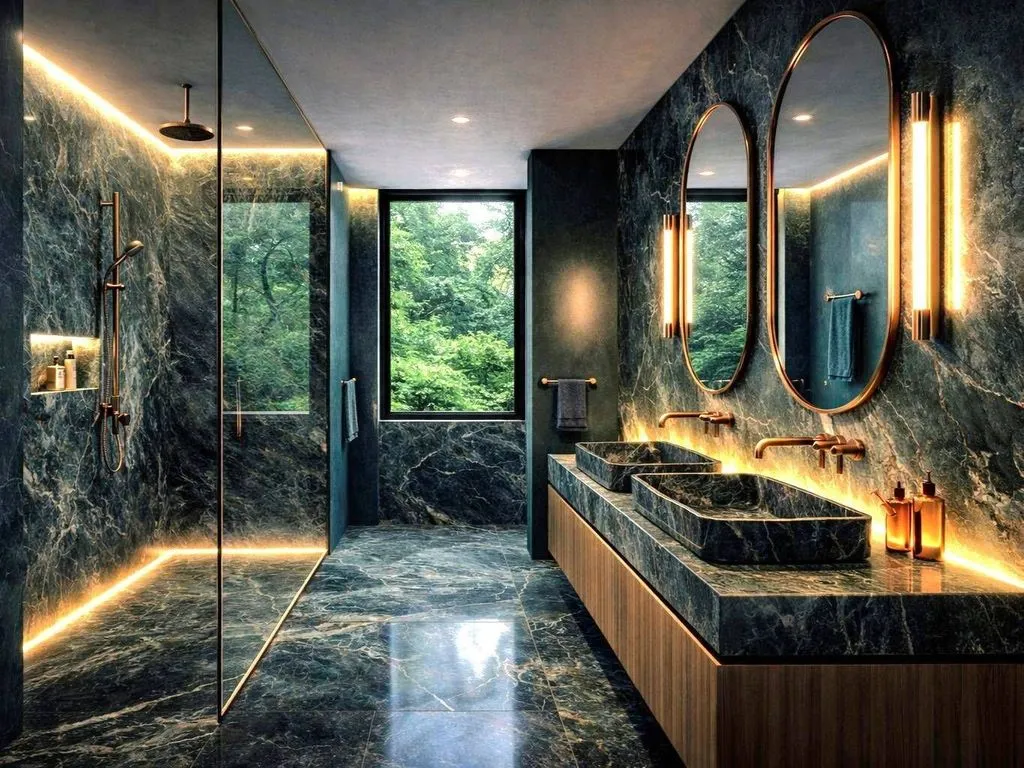 Bathrooms - Luxury Villa with Lake View in Verbania