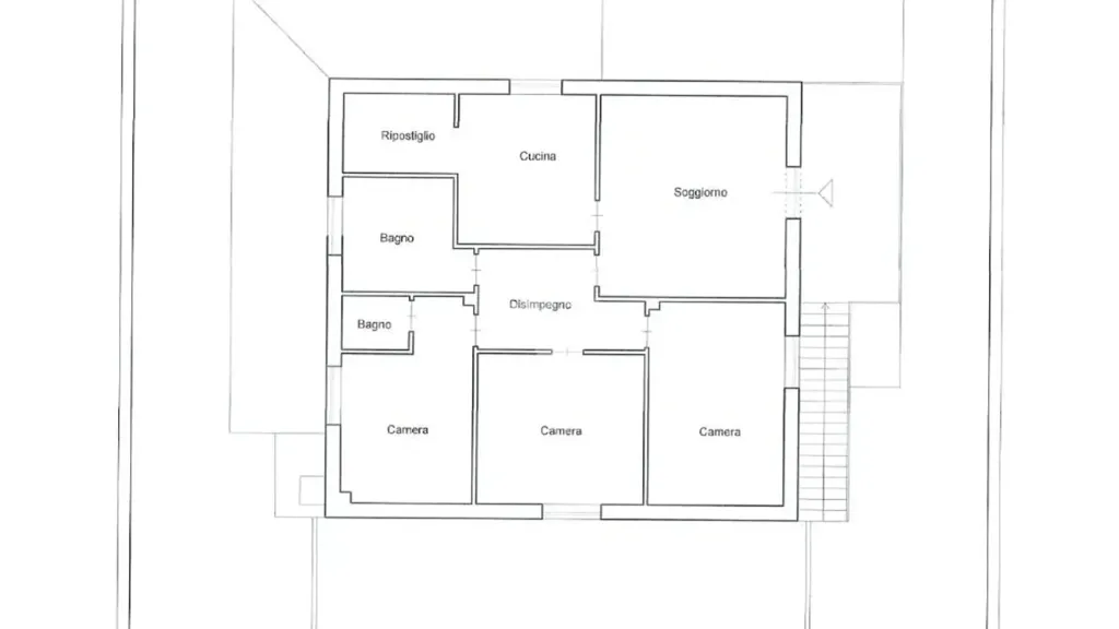 Plan - Villa with Garden in Trevignano Romano
