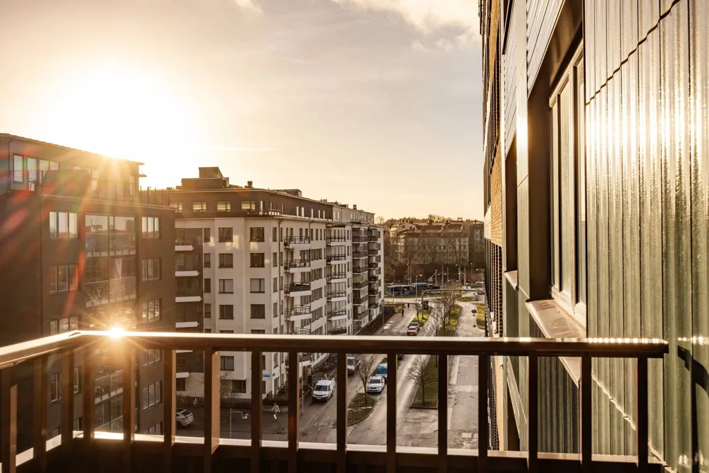 Balcon - Modern Flat with Sunny Balcony in Lindholmen