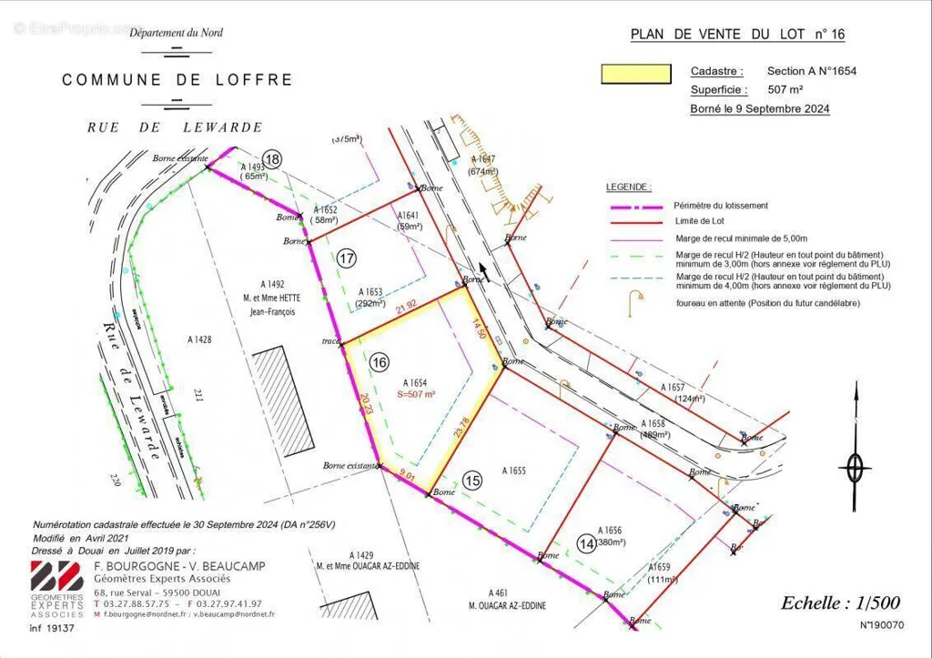 Plaan - Buildable Plot in Loffre, Near Douai