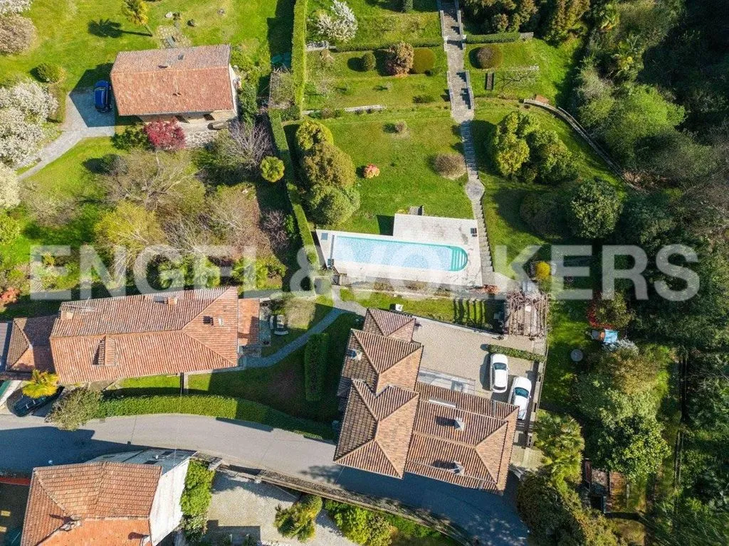 Vue aérienne - Villa with Lake View in Stresa