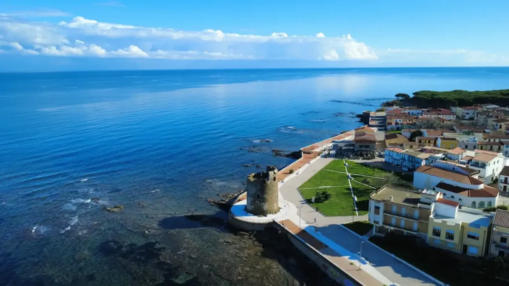 Vue aérienne - Sea View Apartment in Siniscola