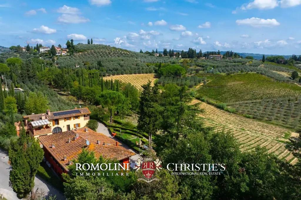 Vue aérienne - Villa with Pool and Vineyard in Certaldo, Tuscany