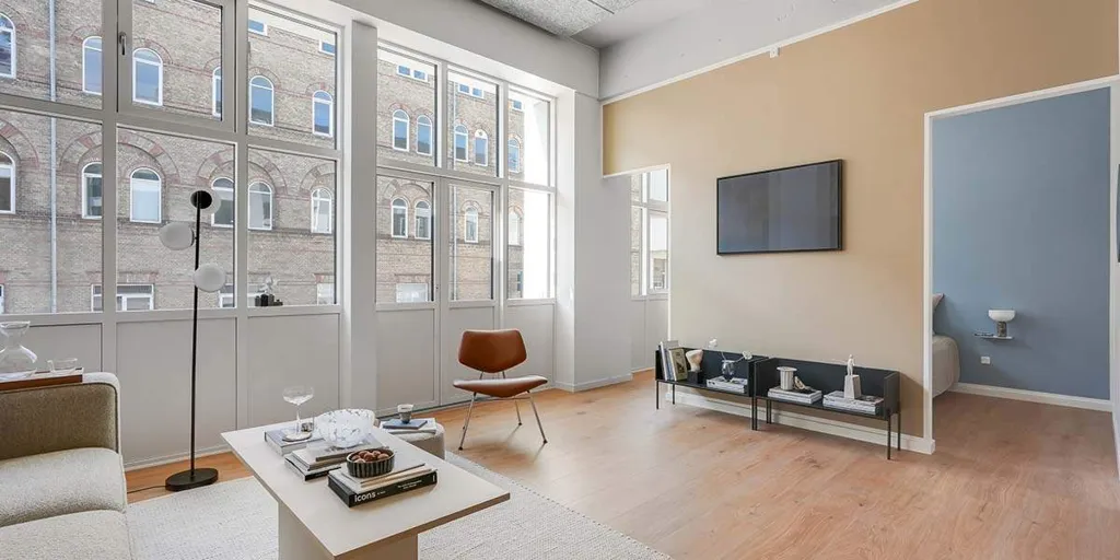Séjour - One-Bedroom Apartment in ObelHus, Aalborg
