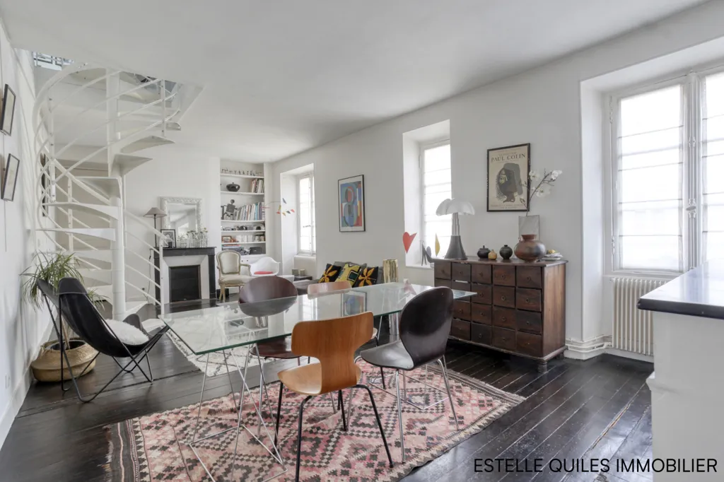 Séjour - Appartement Duplex de Charme à Versailles Notre-Dame