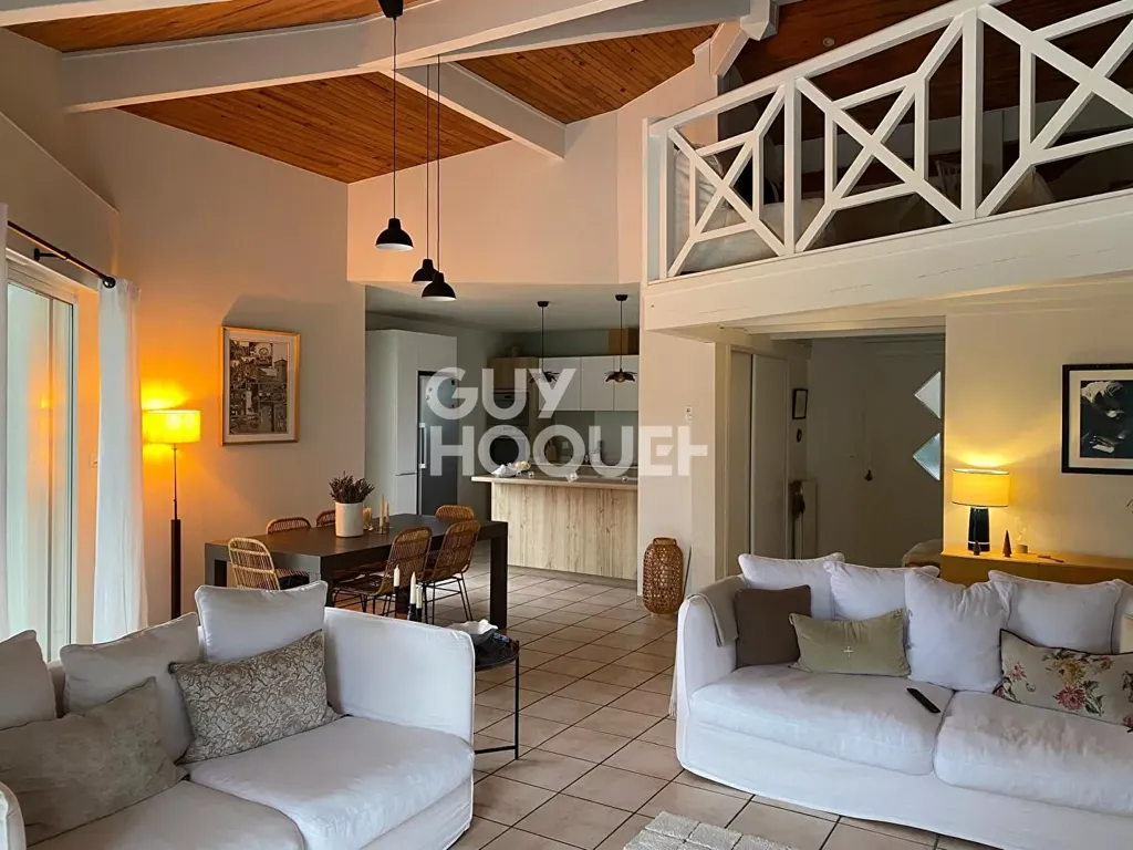 Living Room - Renovated House with Pool in Tosse
