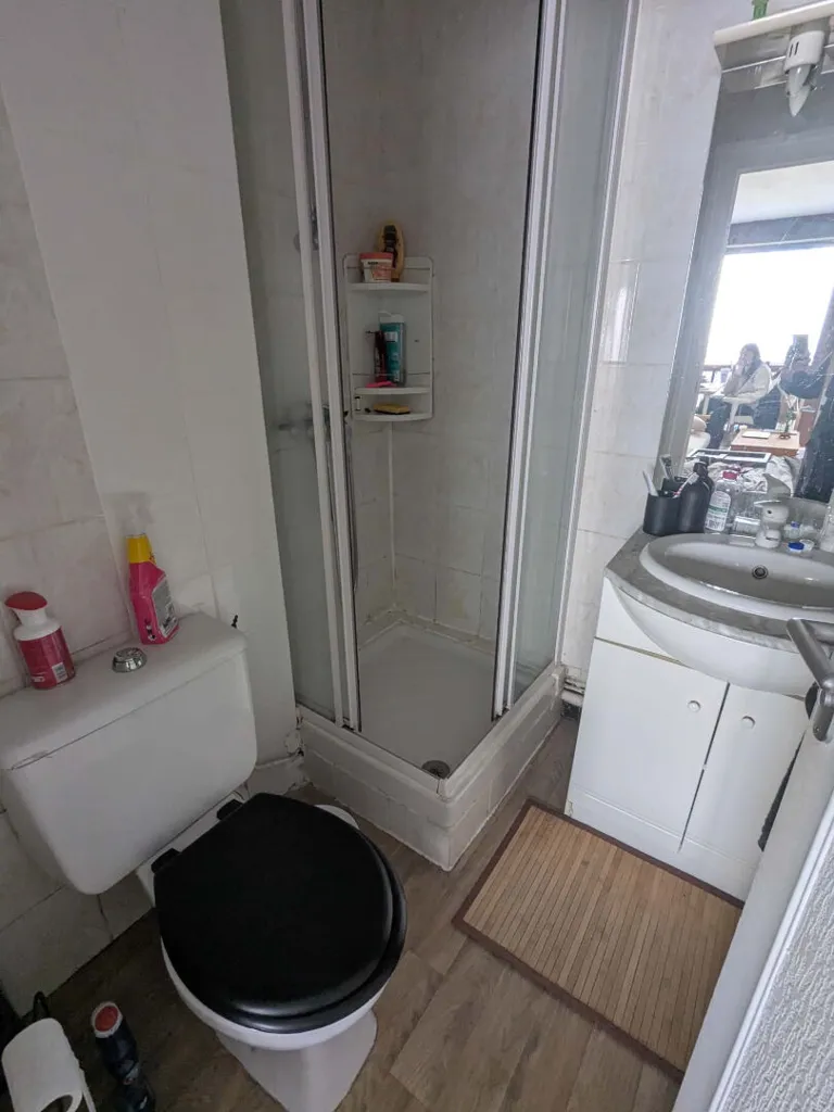 Bathrooms - Spacious Studio with Balcony in Bordeaux