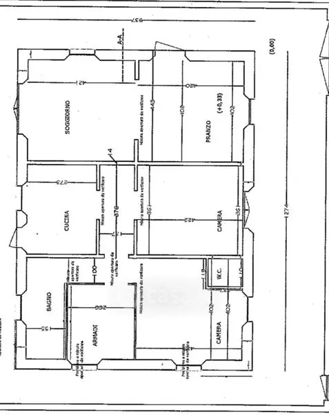 Plan - Apartment with Balcony in Forte dei Marmi