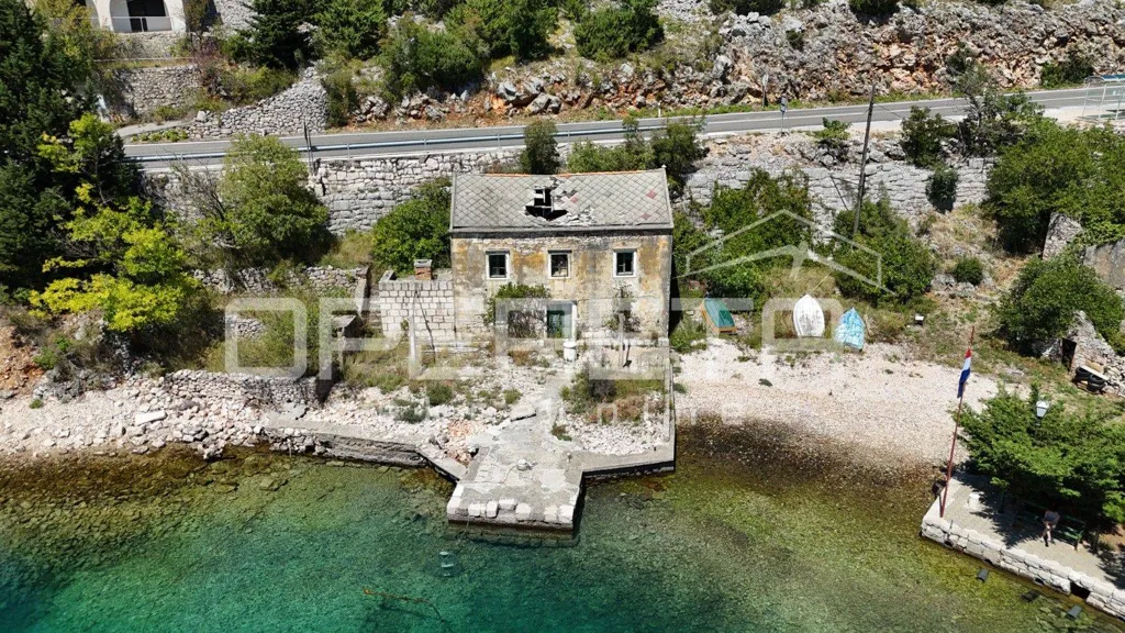 Vue aérienne - Stone House for Renovation with Sea Access in Starigrad