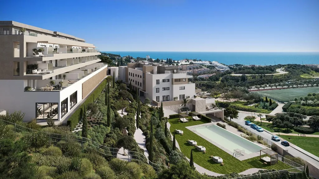 Vue aérienne - Apartment with Sea Views in La Cala de Mijas