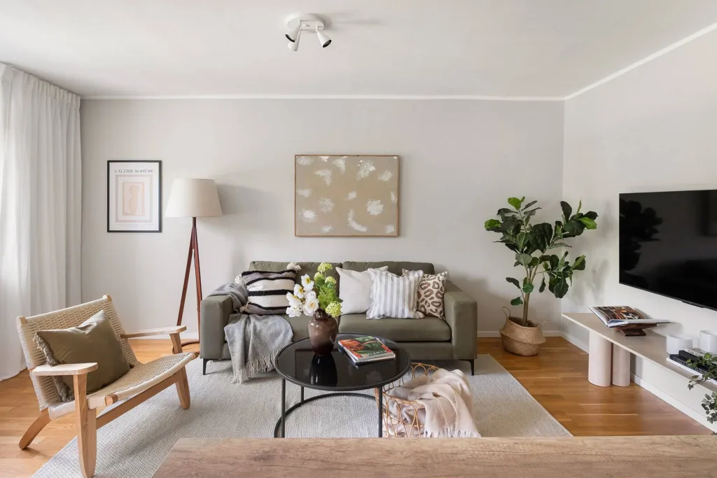 Séjour - Bright Two-Bedroom Flat with Large Terrace in Stockholm