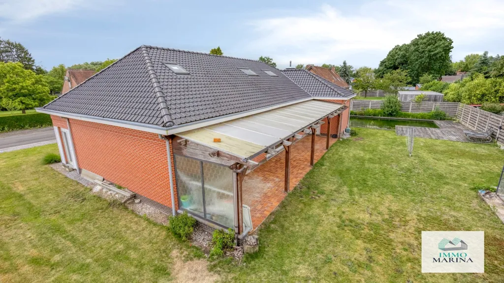 Õhuvaade - House with Pool and Terrace in Tremelo