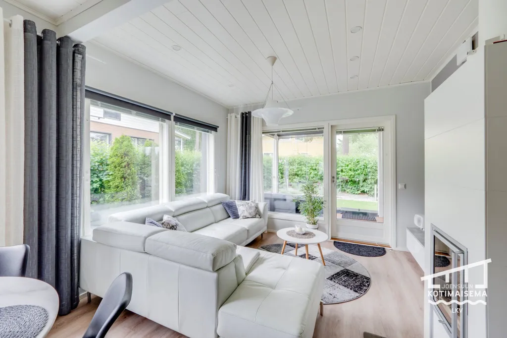 Séjour - Two-Storey Apartment with Sauna in Joensuu