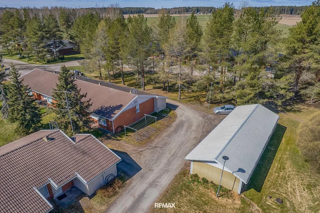 Vue aérienne - End-Unit Apartment with Sauna in Tarvasjoki Centre