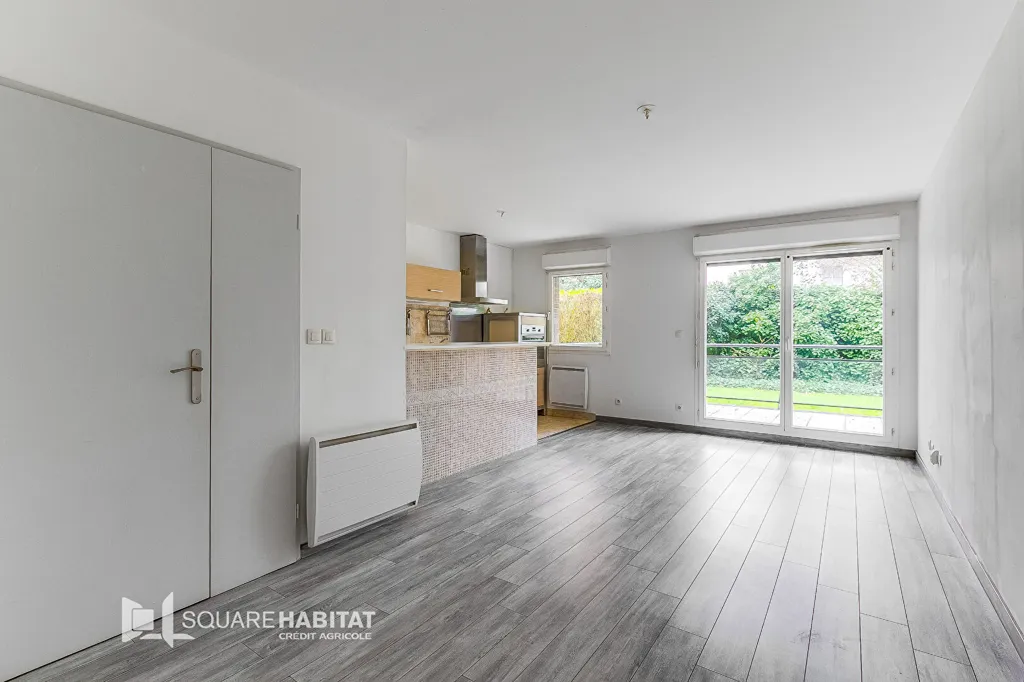 Séjour - Appartement rez-de-chaussée avec terrasse à Saint-André-lez-Lille