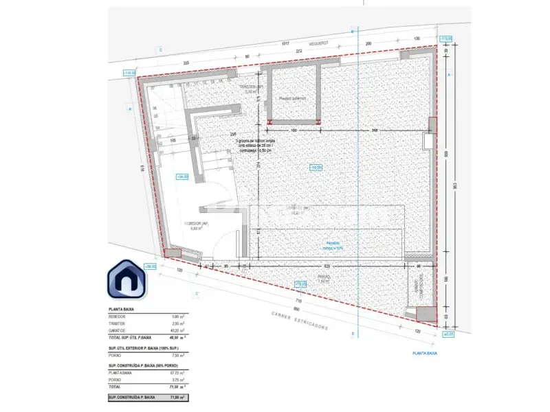 Planimetria - New House with Elevator in Sant Feliu de Codines