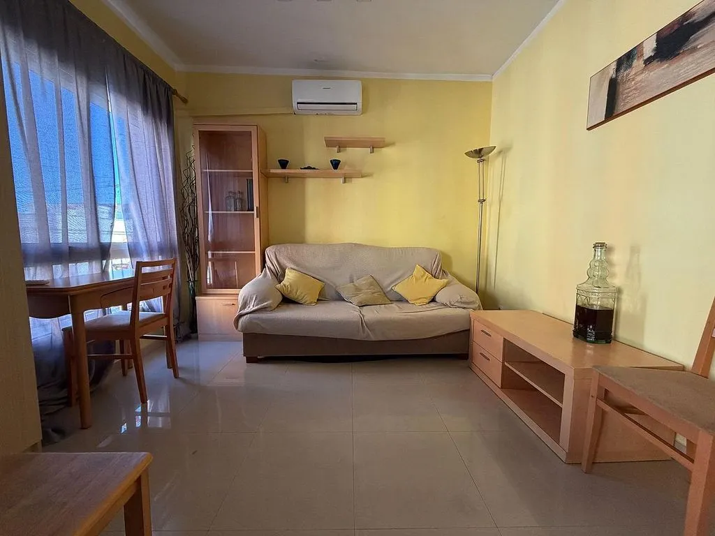 Living Room - Furnished Flat with Air Conditioning in Algirós