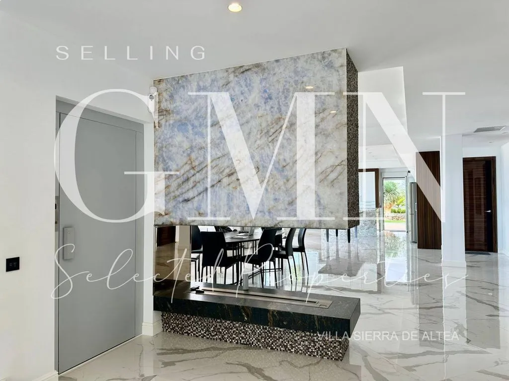 Living Room - Luxury Villa with Sea View in Altea