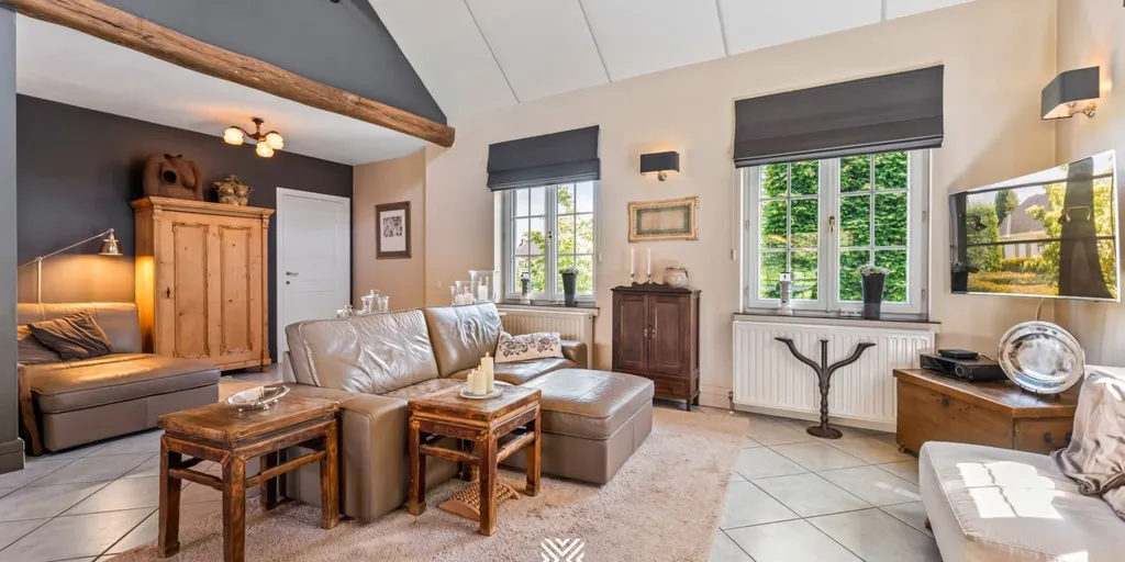 Séjour - Villa avec jardin à Halen