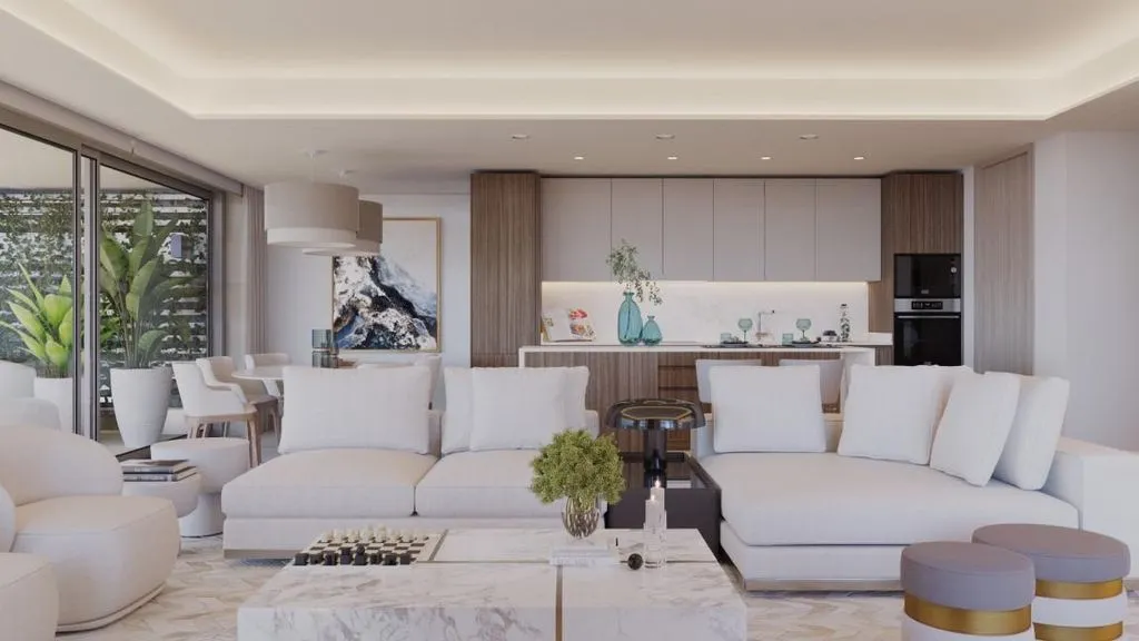 Living Room - Luxury Apartment with Sea View in Estepona