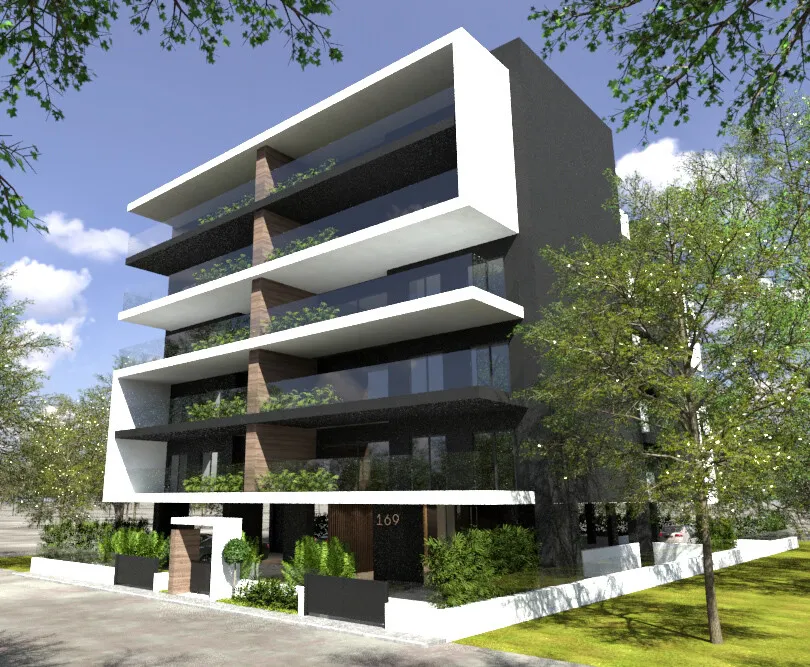 Under Construction Flat with City View in Moshato