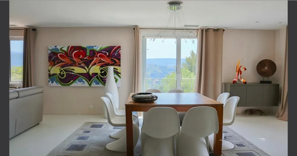 Salle à manger - Villa Contemporaine avec Piscine et Vue Panoramique à Apt