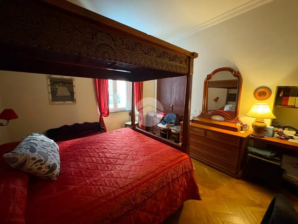 Bedrooms - Spacious 6-Room Apartment in Genoa