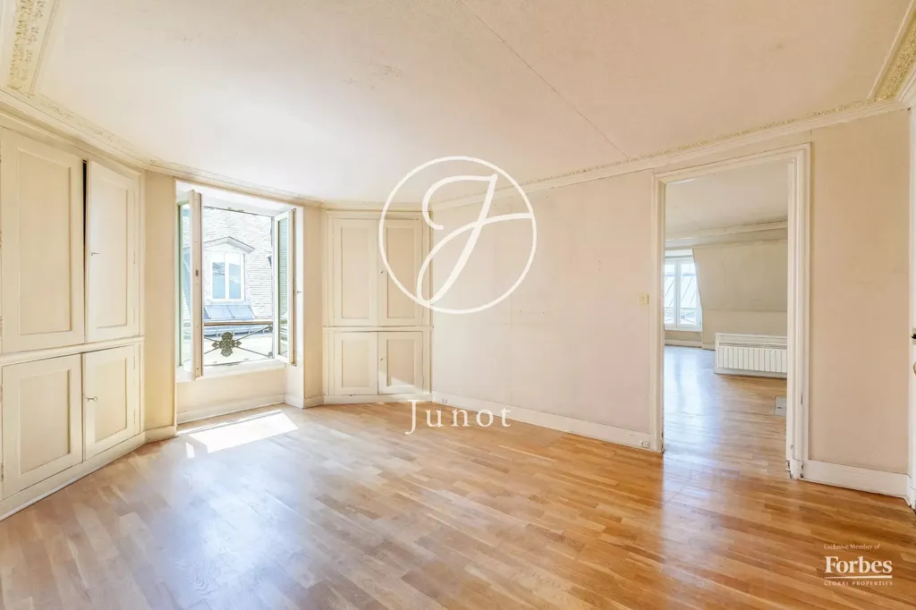 Living Room - Duplex with Terrace near Garnier Opera, Paris