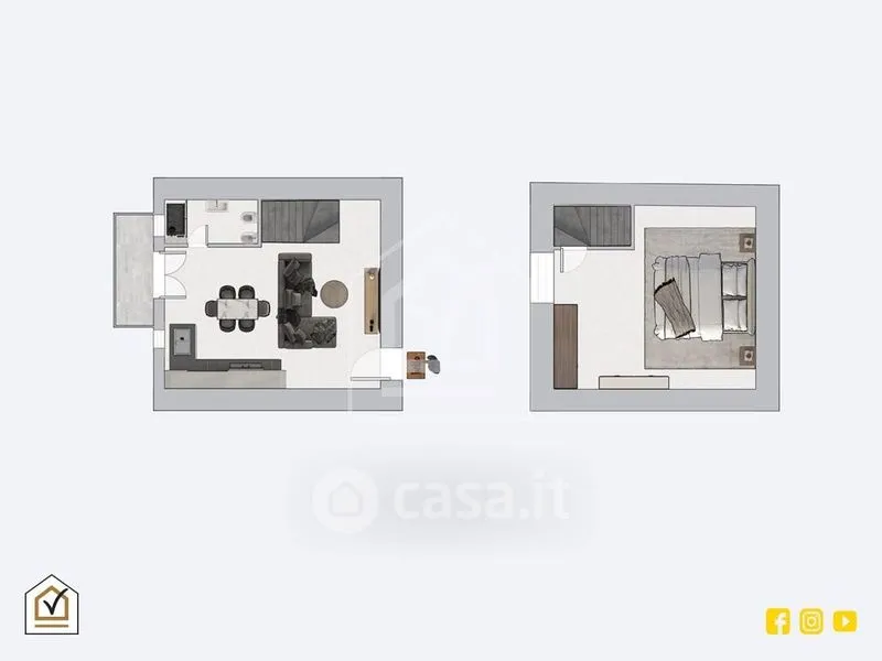Plan - Rustic Bilocale with Central Location in Bisceglie