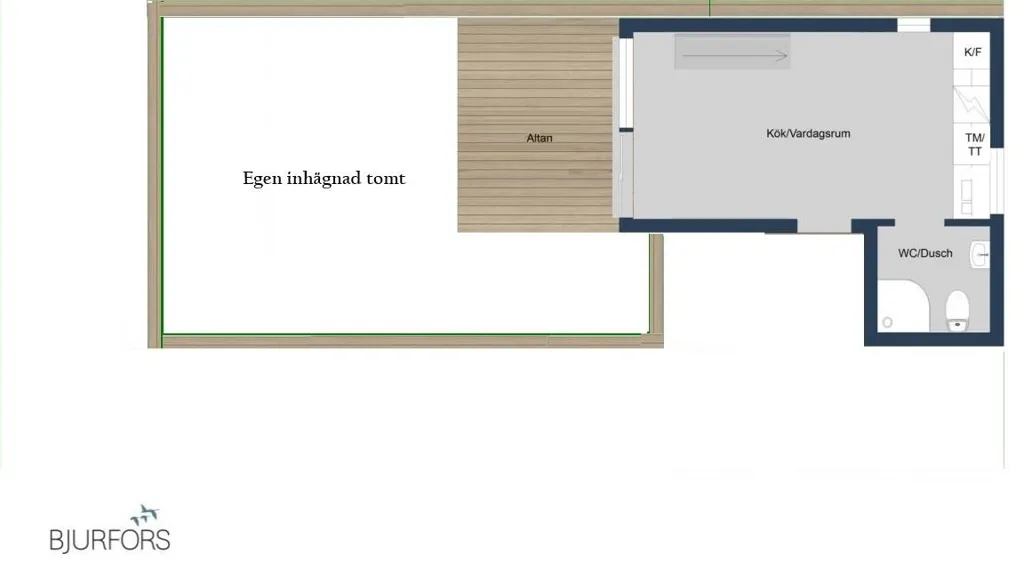 Plan - Mini Villa with Garden in Glömsta