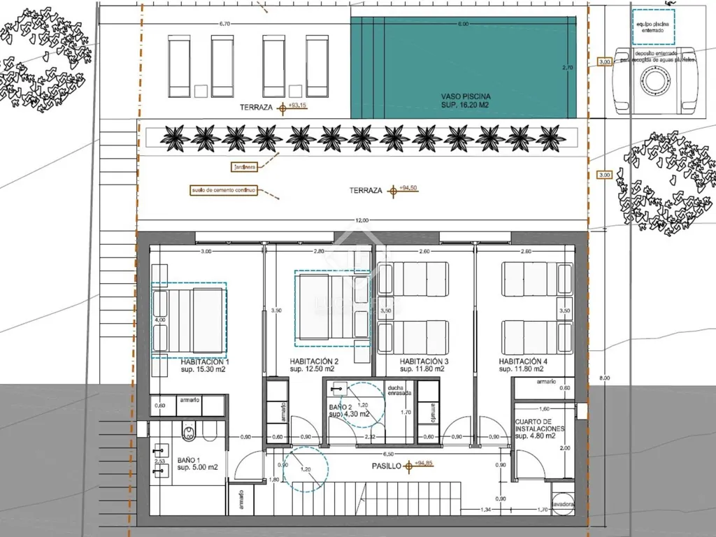 Floor Plan - Modern Villa with Sea View in Begur