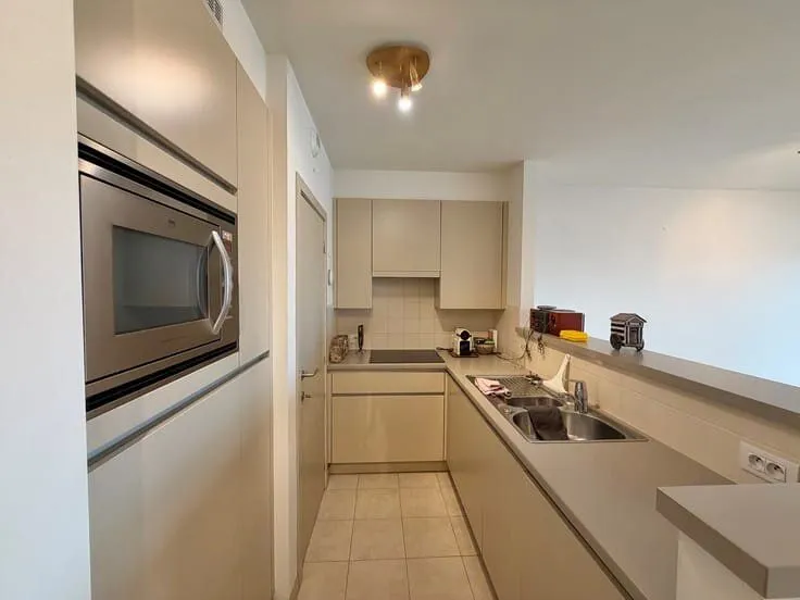 Köök - Flat with Sea View over Zegemeer in Antwerp