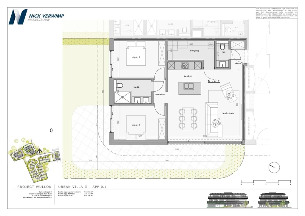 Plan - Appartement Neuf avec Terrasse à Uitkerke
