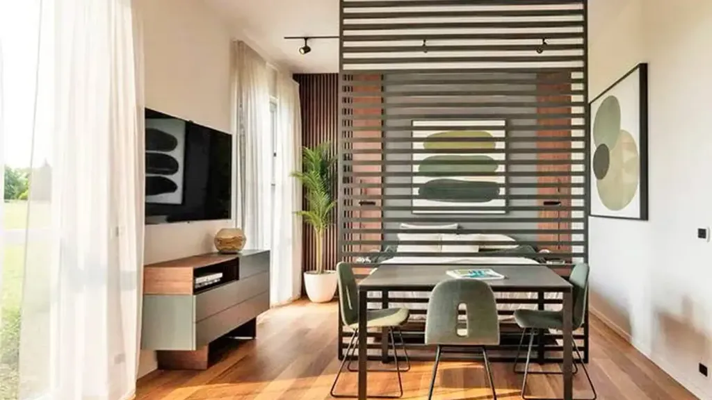 Söögituba - Modern Penthouse with Garage in Bergamo